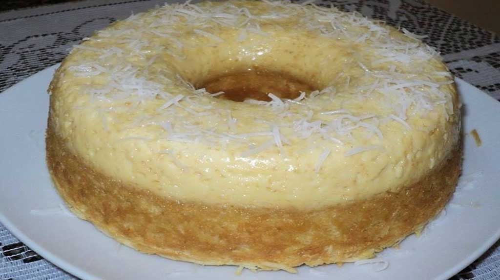 Bolo de pudim de milho