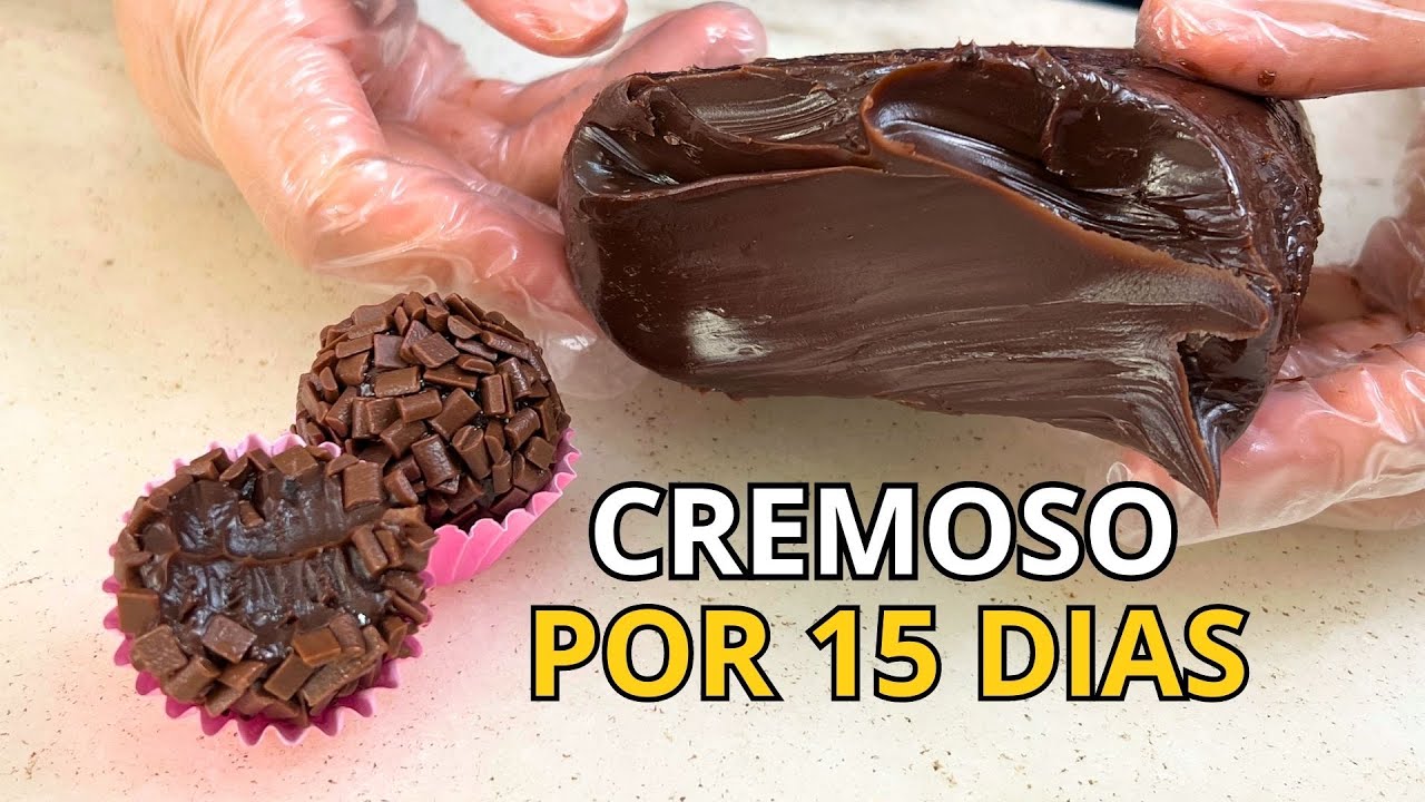 Brigadeiro cremoso com creme de leite