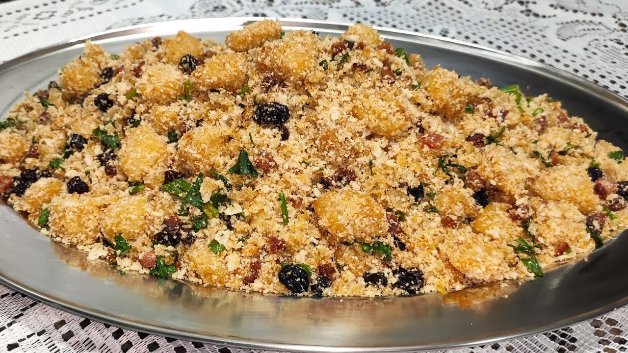 Farofa de abacaxi com bacon