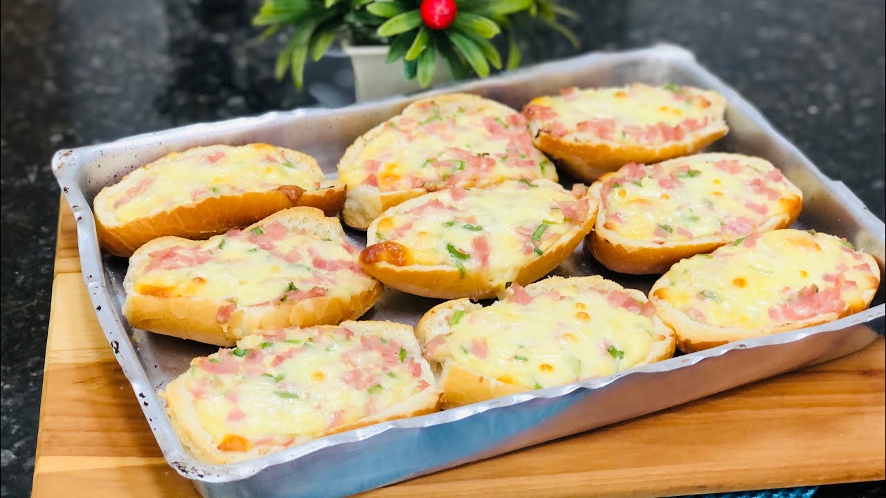 Lanche fácil com pão amanhecido