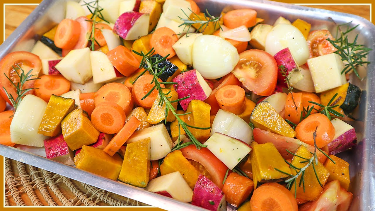 Legumes assados no forno