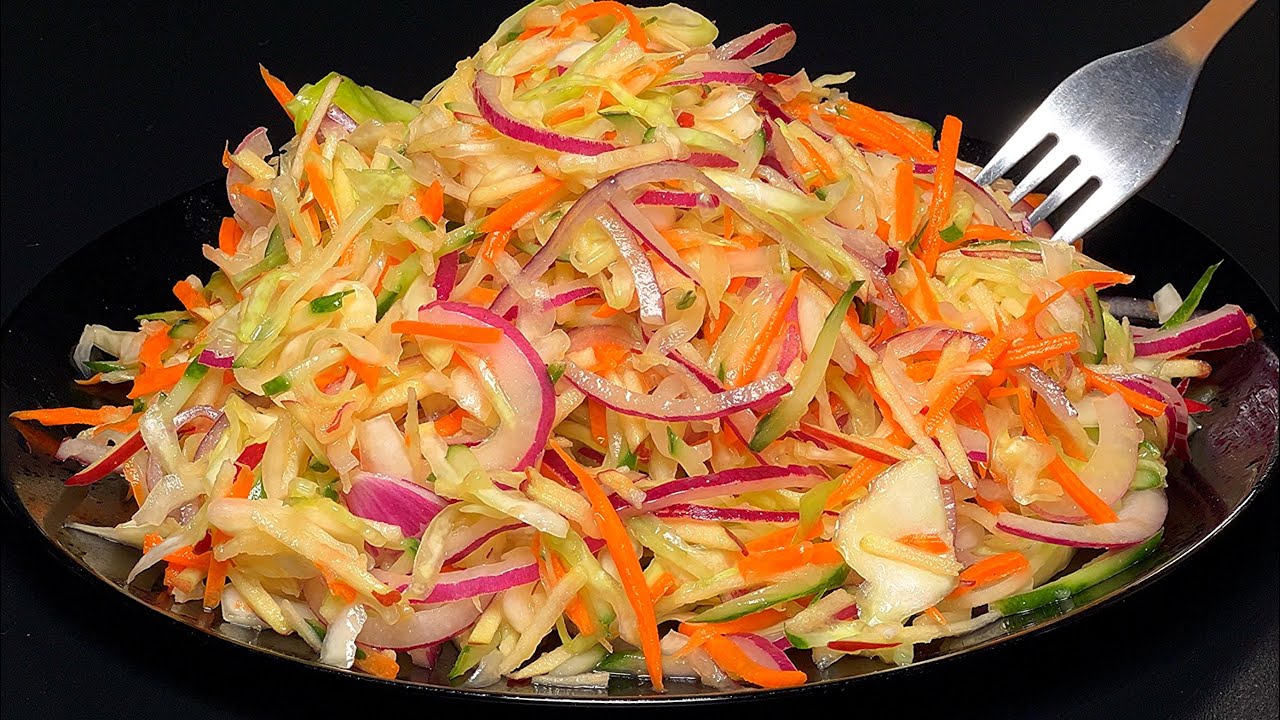 Salada de repolho com maçã