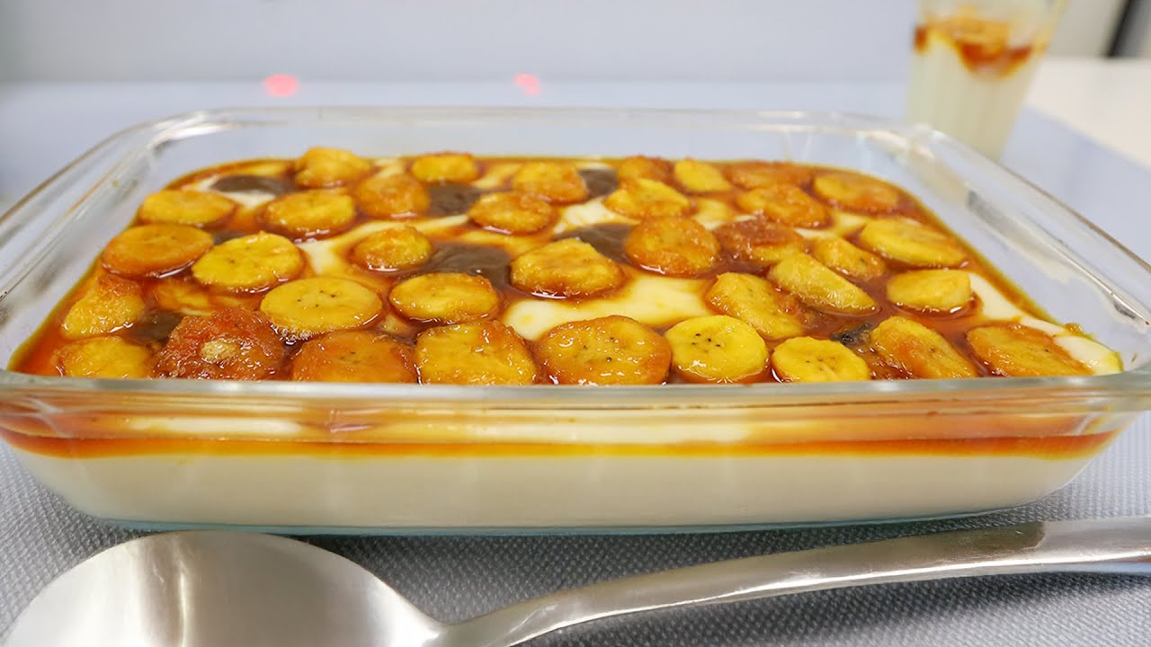 Sobremesa de banana caramelizada