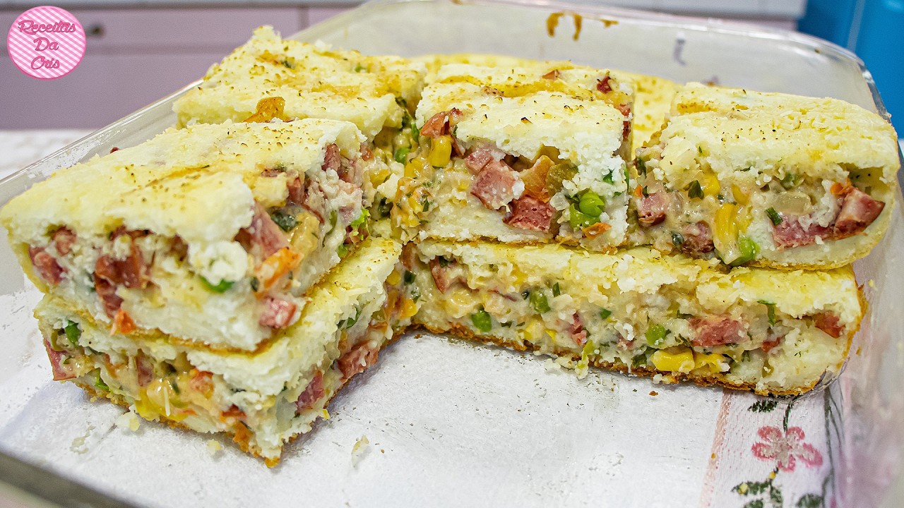 Torta salgada de arroz